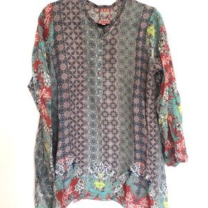 Johnny Was Printed Blouse/Tunic